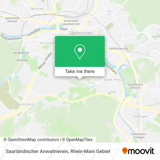 Карта Saarländischer Anwaltverein