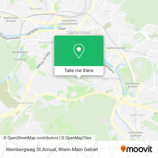 Карта Weinbergweg St.Arnual