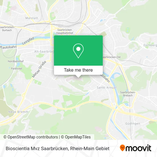 Карта Bioscientia Mvz Saarbrücken