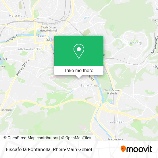 Карта Eiscafé la Fontanella
