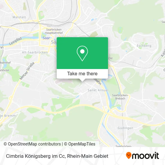 Карта Cimbria Königsberg im Cc