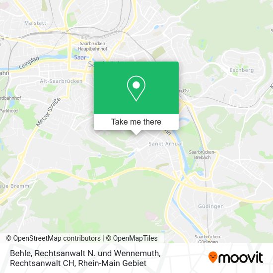 Карта Behle, Rechtsanwalt N. und Wennemuth, Rechtsanwalt CH