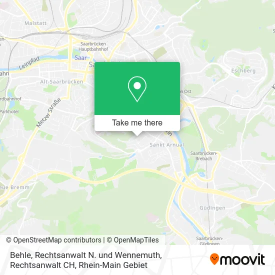 Карта Behle, Rechtsanwalt N. und Wennemuth, Rechtsanwalt CH