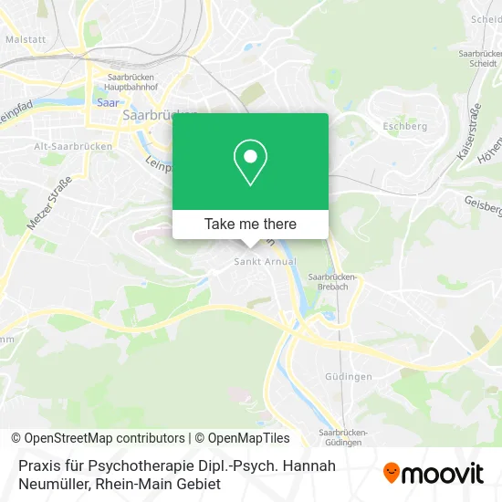 Карта Praxis für Psychotherapie Dipl.-Psych. Hannah Neumüller