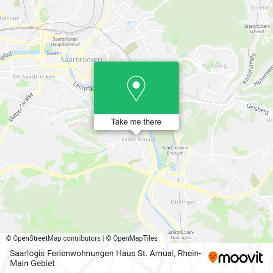Карта Saarlogis Ferienwohnungen Haus St. Arnual