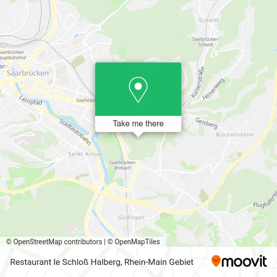 Карта Restaurant le Schloß Halberg