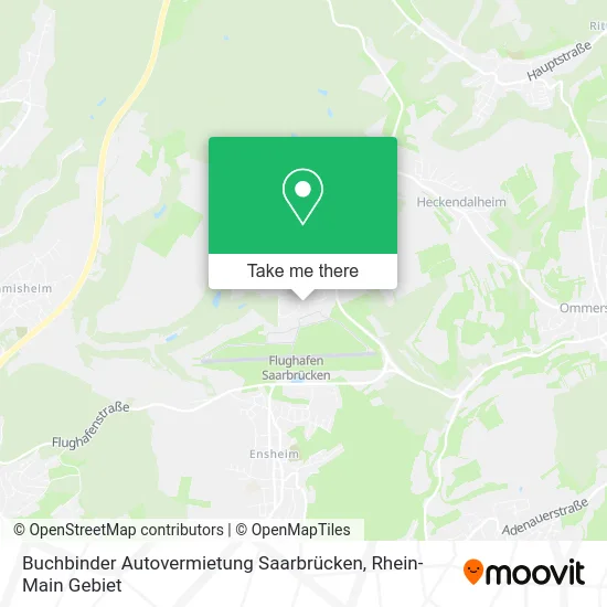 Карта Buchbinder Autovermietung Saarbrücken