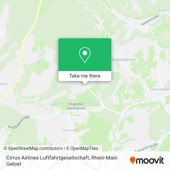 Карта Cirrus Airlines Luftfahrtgesellschaft