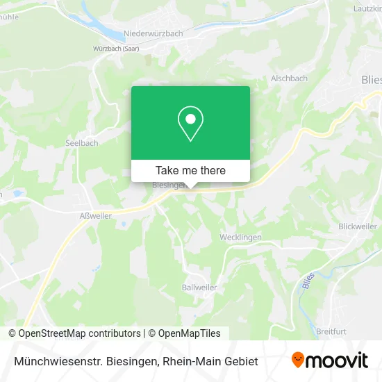 Карта Münchwiesenstr. Biesingen