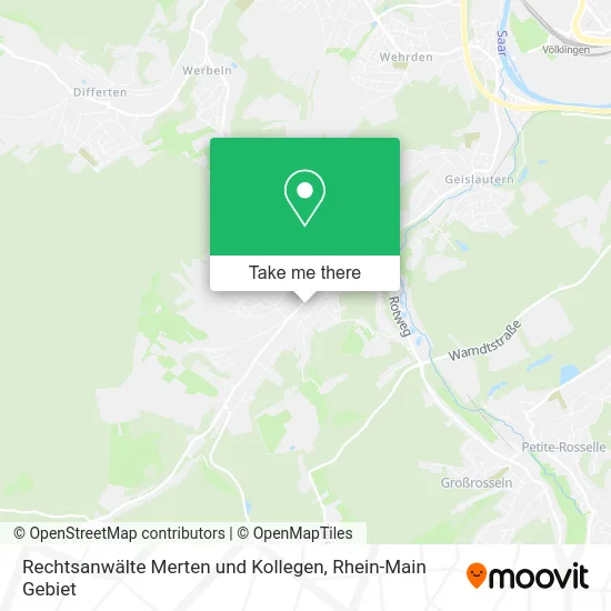 Карта Rechtsanwälte Merten und Kollegen