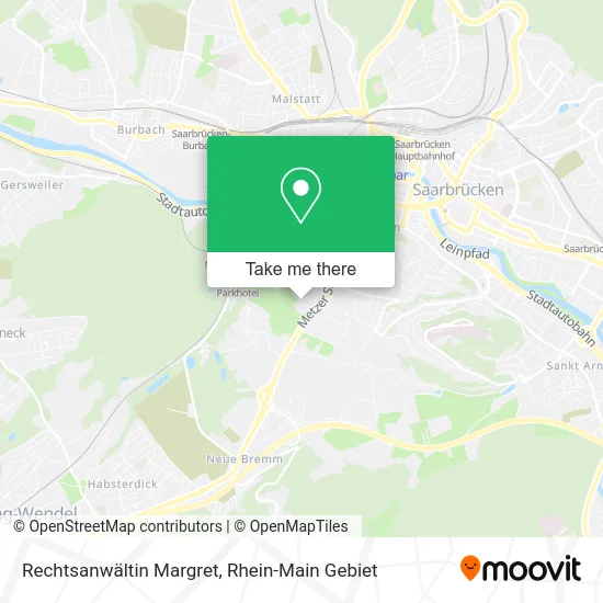 Карта Rechtsanwältin Margret