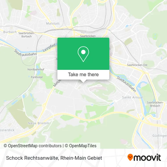 Карта Schock Rechtsanwälte