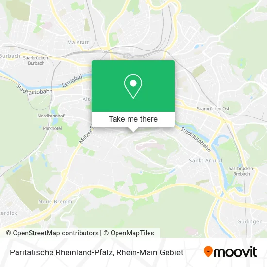 Карта Paritätische Rheinland-Pfalz