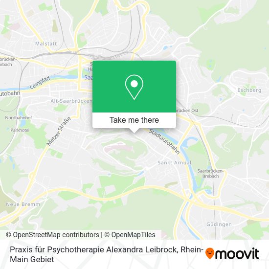 Карта Praxis für Psychotherapie Alexandra Leibrock