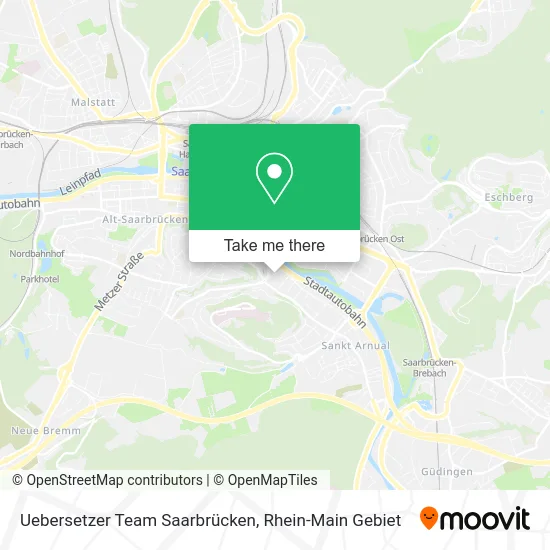 Карта Uebersetzer Team Saarbrücken