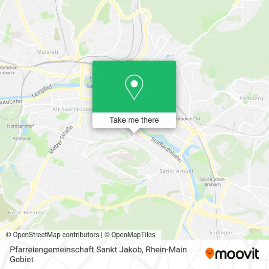 Карта Pfarreiengemeinschaft Sankt Jakob