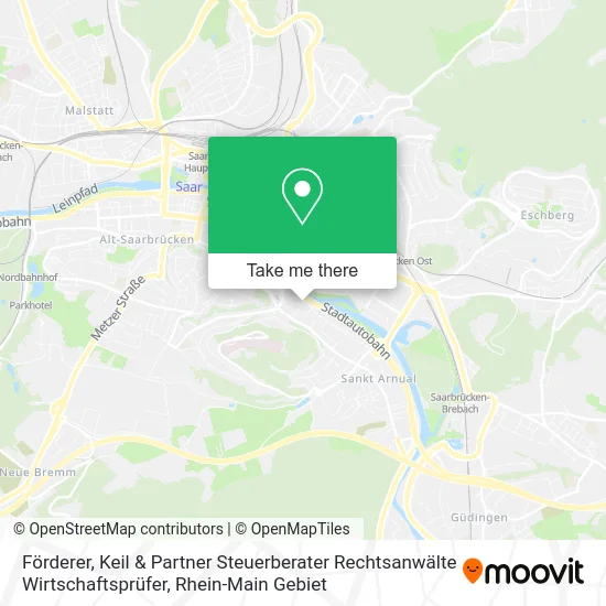 Карта Förderer, Keil & Partner Steuerberater Rechtsanwälte Wirtschaftsprüfer
