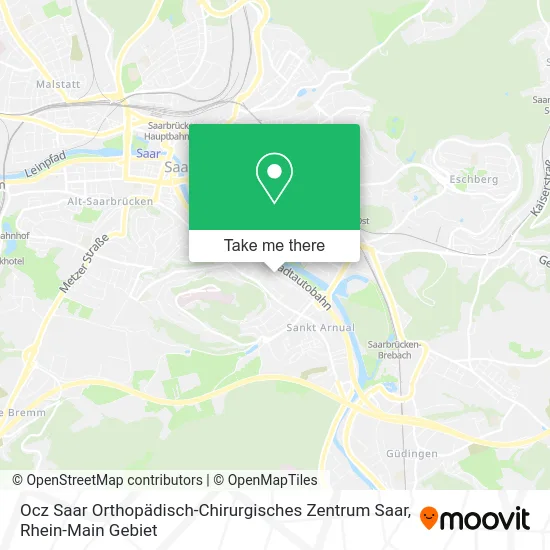 Карта Ocz Saar Orthopädisch-Chirurgisches Zentrum Saar
