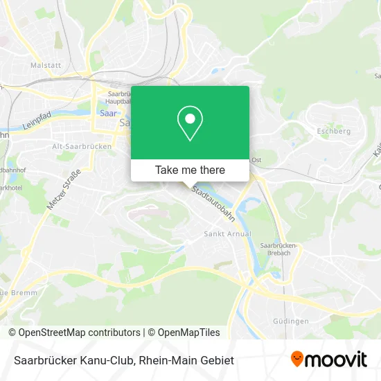 Карта Saarbrücker Kanu-Club