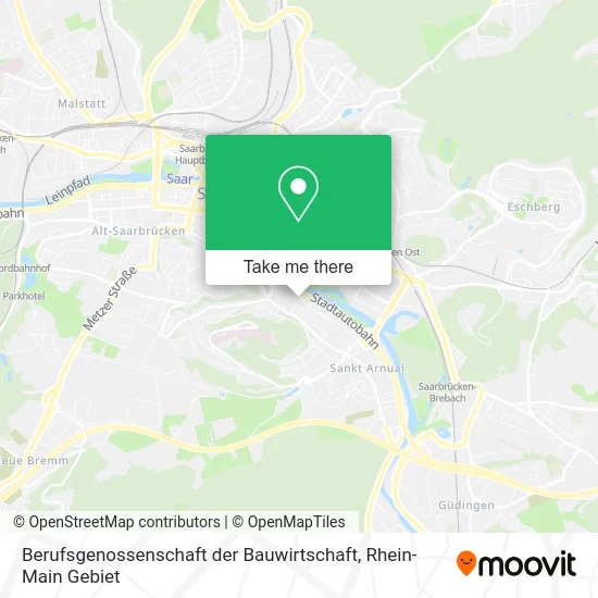 Карта Berufsgenossenschaft der Bauwirtschaft
