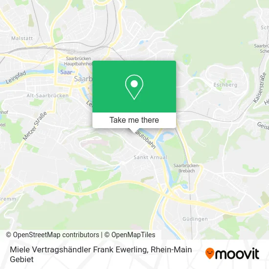 Карта Miele Vertragshändler Frank Ewerling