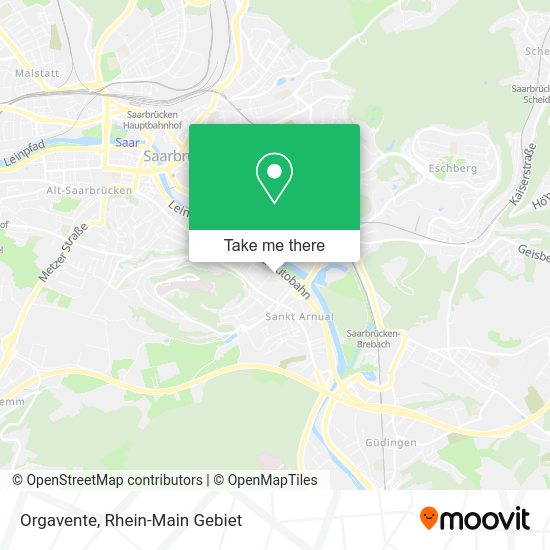 Карта Orgavente