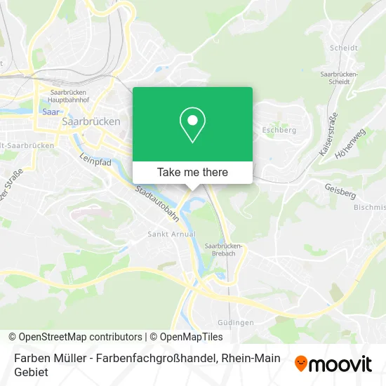 Карта Farben Müller - Farbenfachgroßhandel