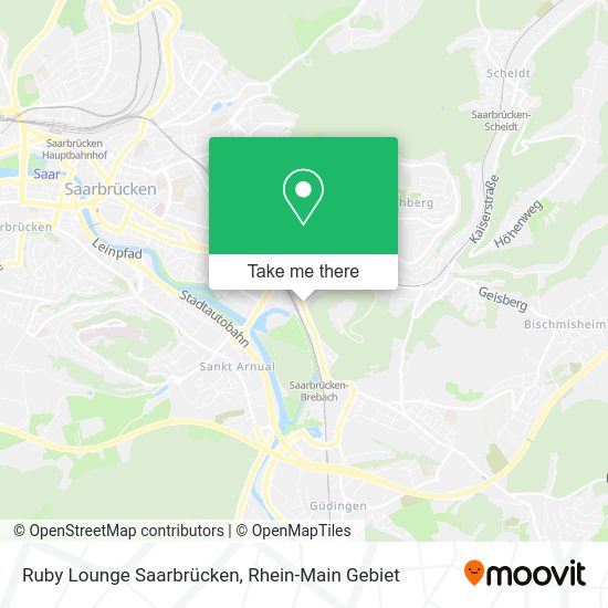 Карта Ruby Lounge Saarbrücken