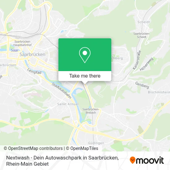 Карта Nextwash - Dein Autowaschpark in Saarbrücken