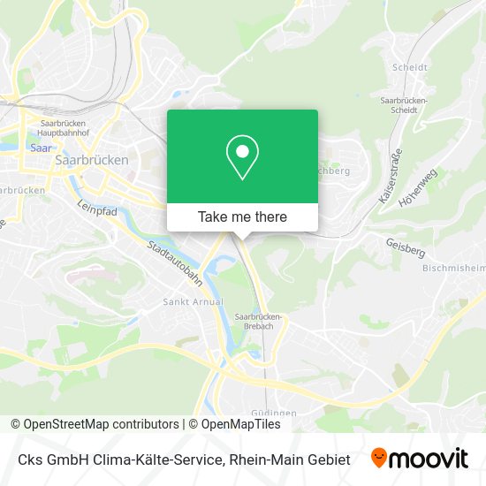 Карта Cks GmbH Clima-Kälte-Service