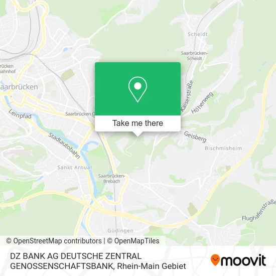Карта DZ BANK AG DEUTSCHE ZENTRAL GENOSSENSCHAFTSBANK