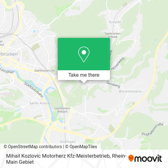 Карта Mihail Kozlovic Motorherz Kfz-Meisterbetrieb