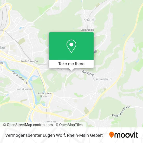 Карта Vermögensberater Eugen Wolf
