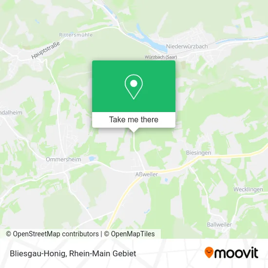 Карта Bliesgau-Honig