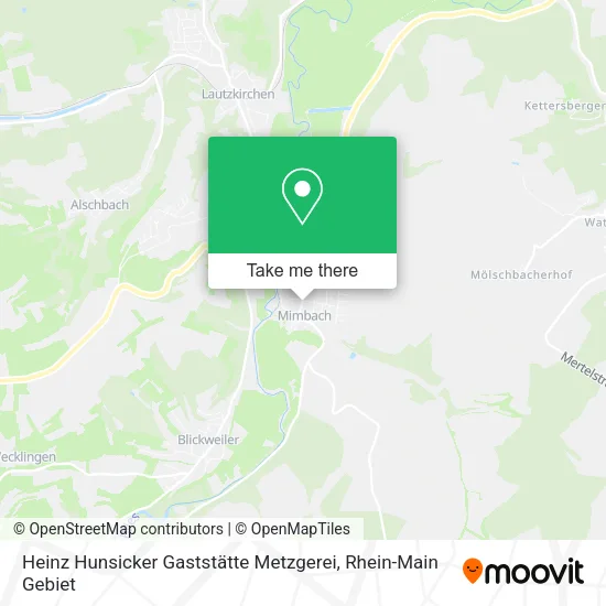 Карта Heinz Hunsicker Gaststätte Metzgerei