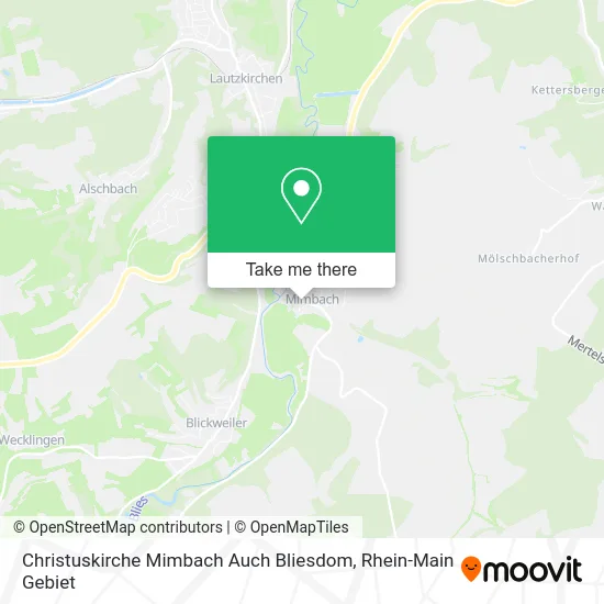 Карта Christuskirche Mimbach Auch Bliesdom