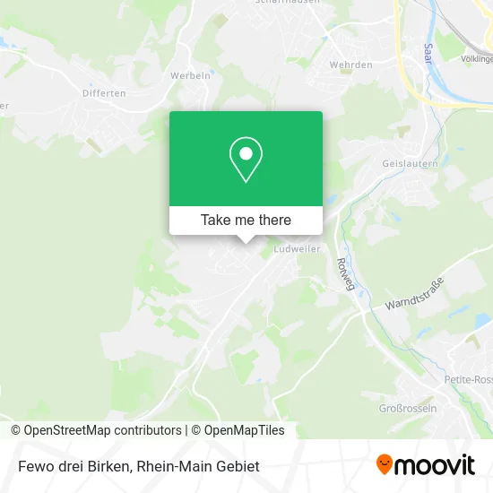 Карта Fewo drei Birken