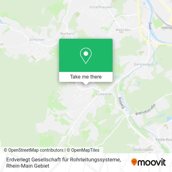 Карта Erdverlegt Gesellschaft für Rohrleitungssysteme
