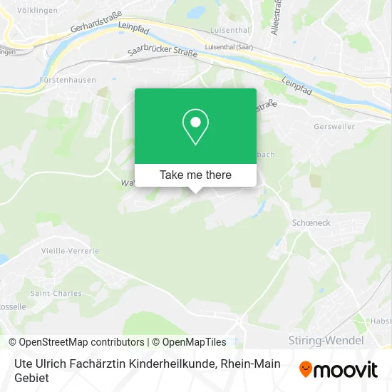 Карта Ute Ulrich Fachärztin Kinderheilkunde