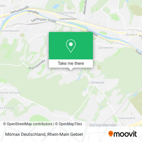 Карта Mömax Deutschland