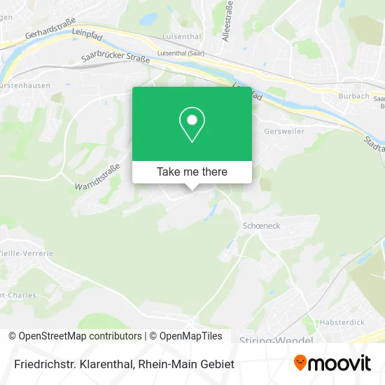 Карта Friedrichstr. Klarenthal