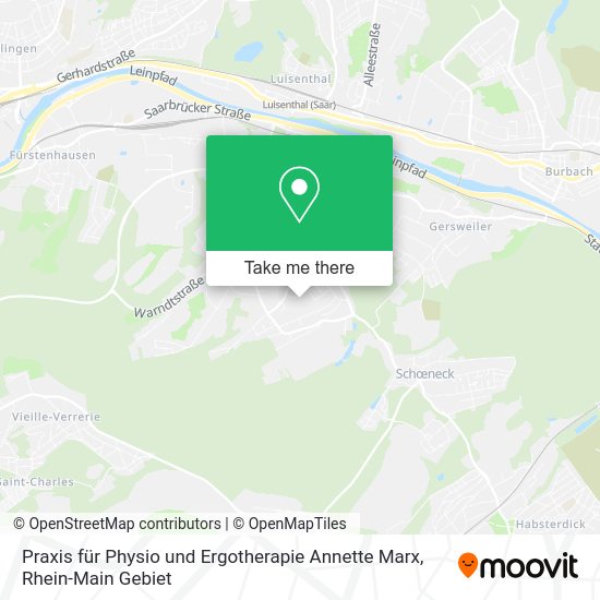 Карта Praxis für Physio und Ergotherapie Annette Marx