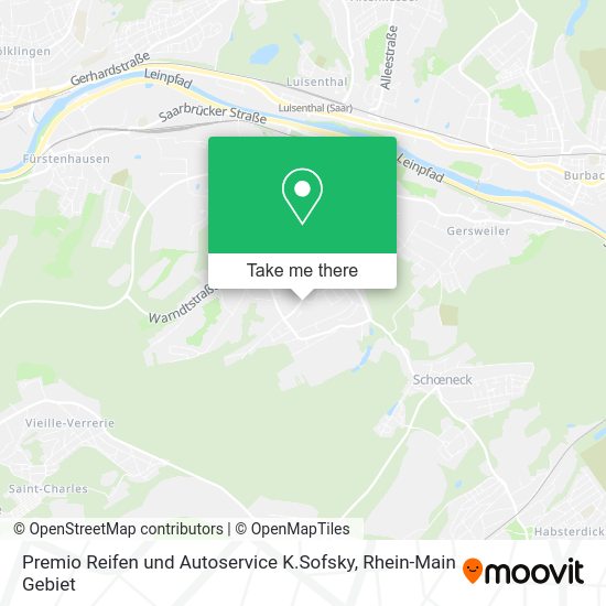 Карта Premio Reifen und Autoservice K.Sofsky