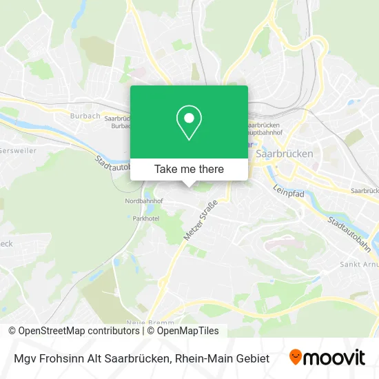 Карта Mgv Frohsinn Alt Saarbrücken