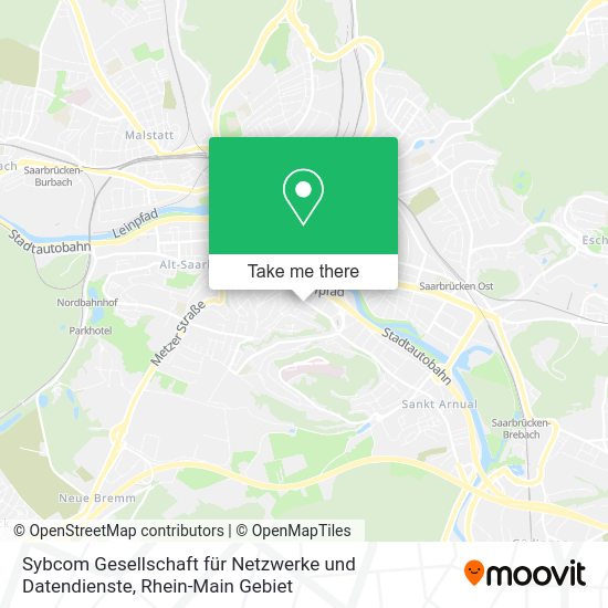 Карта Sybcom Gesellschaft für Netzwerke und Datendienste