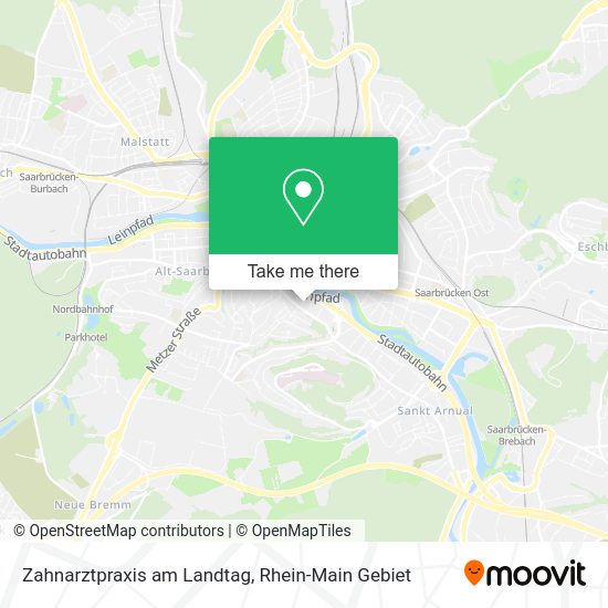Карта Zahnarztpraxis am Landtag