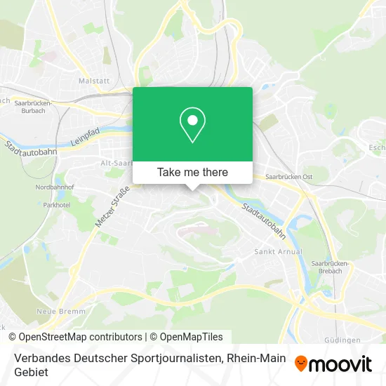 Карта Verbandes Deutscher Sportjournalisten