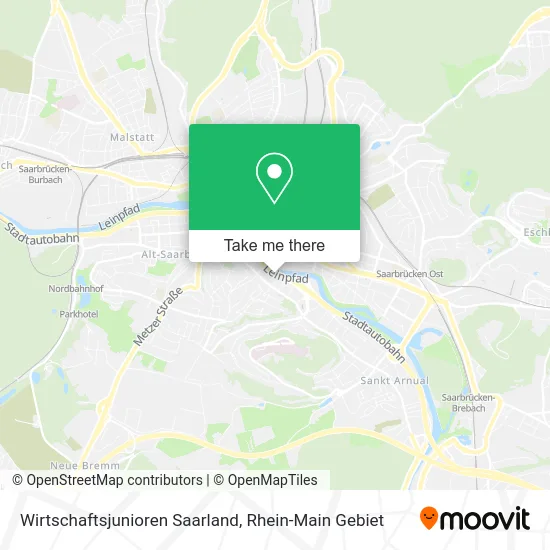 Карта Wirtschaftsjunioren Saarland