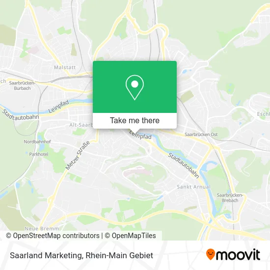 Карта Saarland Marketing