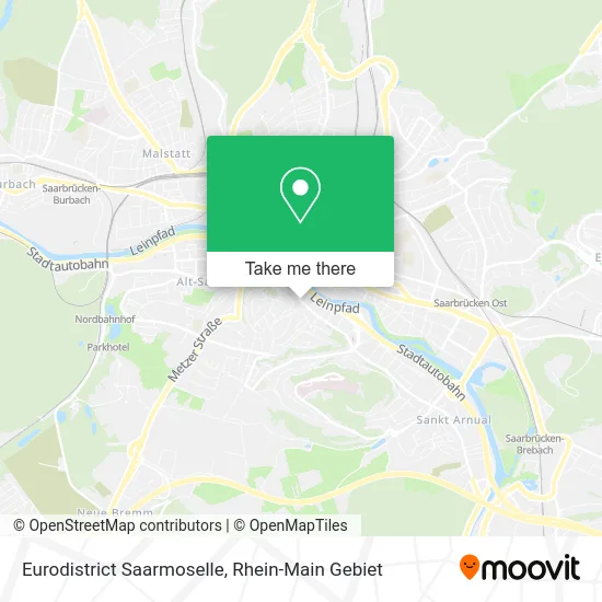 Карта Eurodistrict Saarmoselle